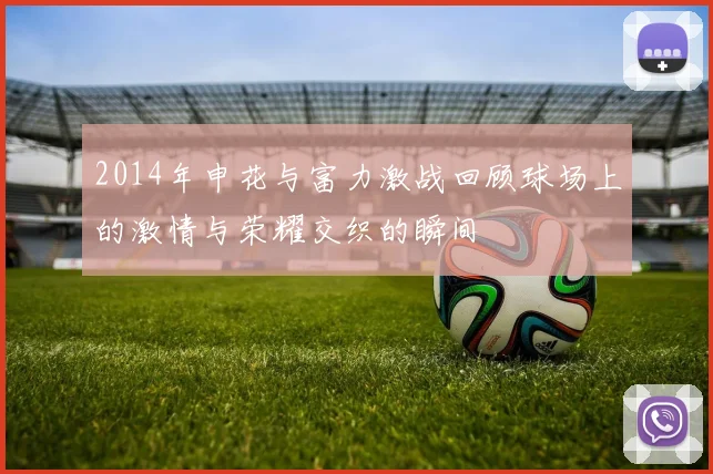 2014年申花与富力激战回顾球场上的激情与荣耀交织的瞬间